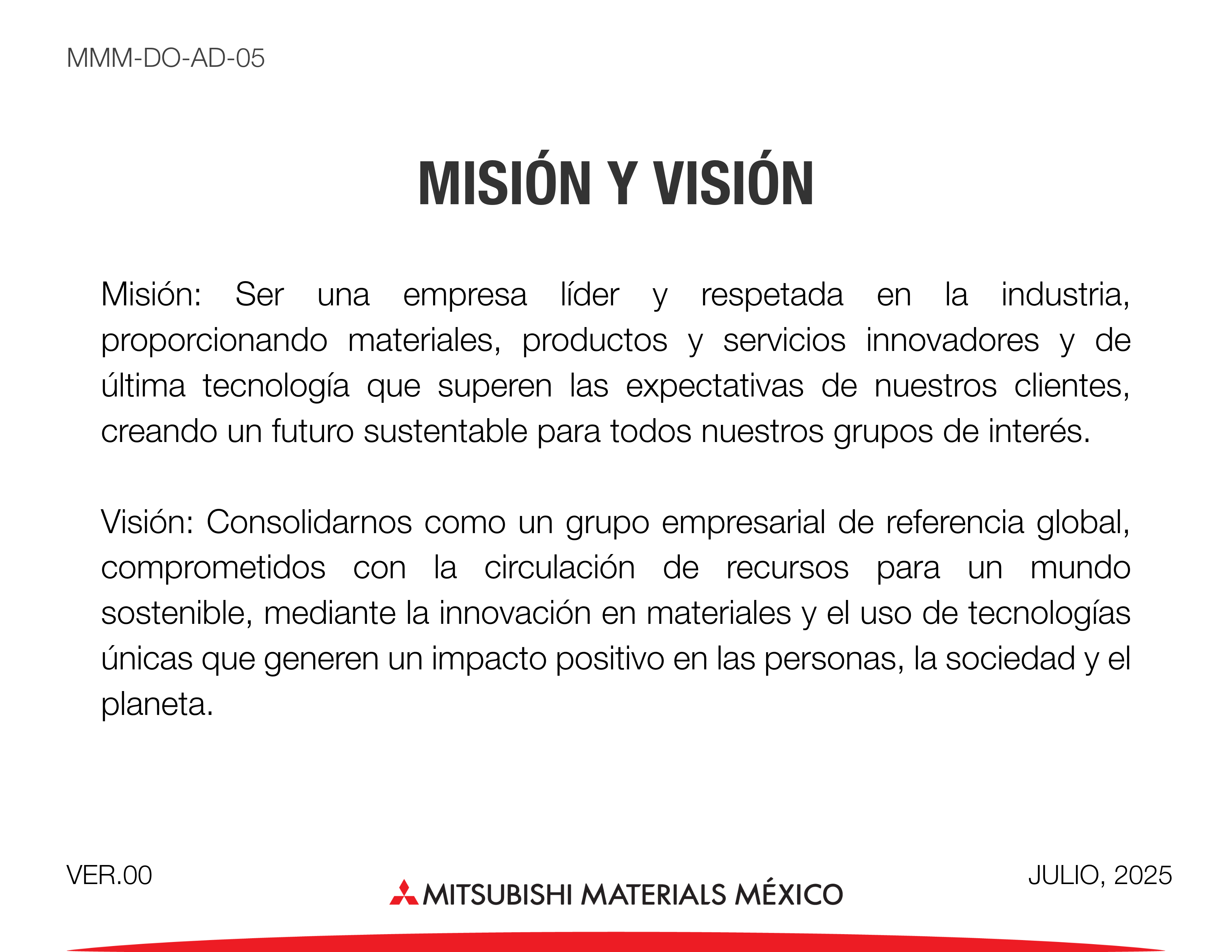 Misión y Visión 