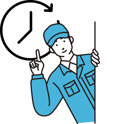 パネルを示して説明する人物