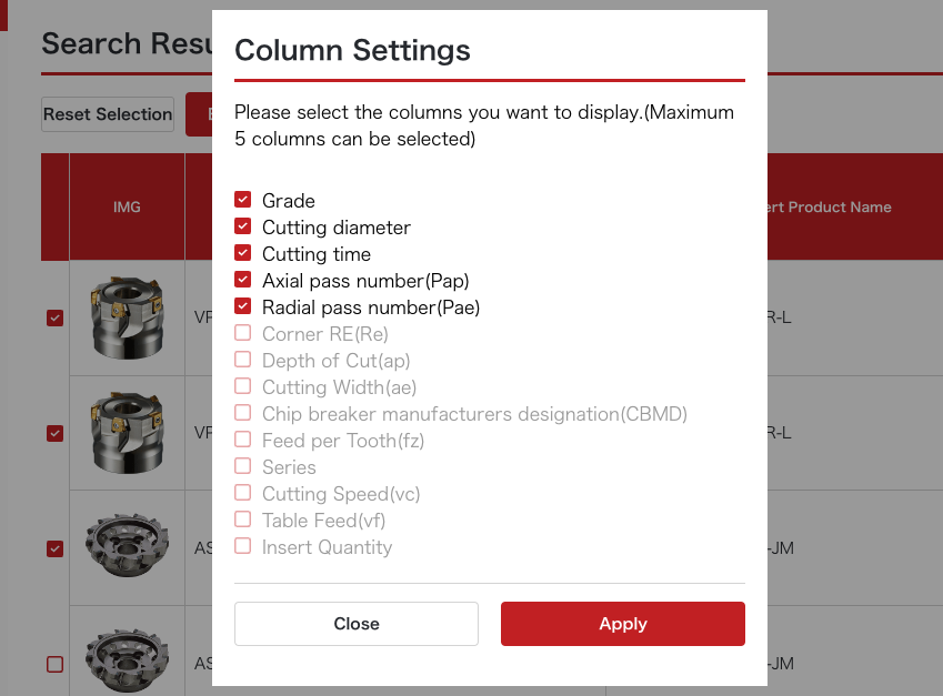 2-3 Change display items.